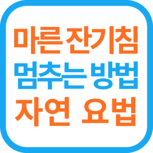 마른 잔기침 멈추는 방법: 자연 요법 및 팁