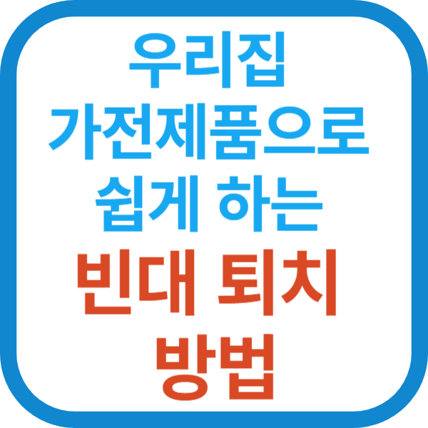 우리집 가전제품으로 쉽게 하는 빈대 퇴치 방법