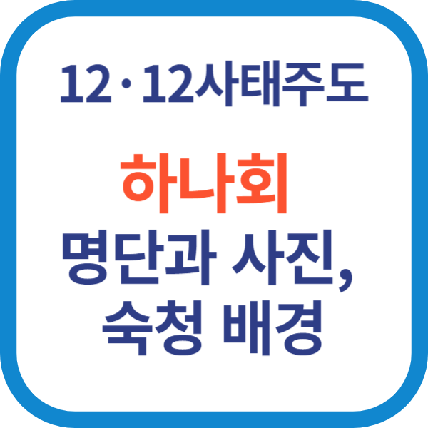 12·12사태 주도 하나회 명단과 사진, 하나회 숙청 배경