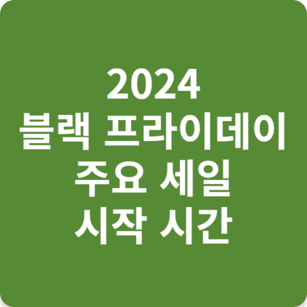 2024 블랙 프라이데이 해외 직구 필수 체크리스트